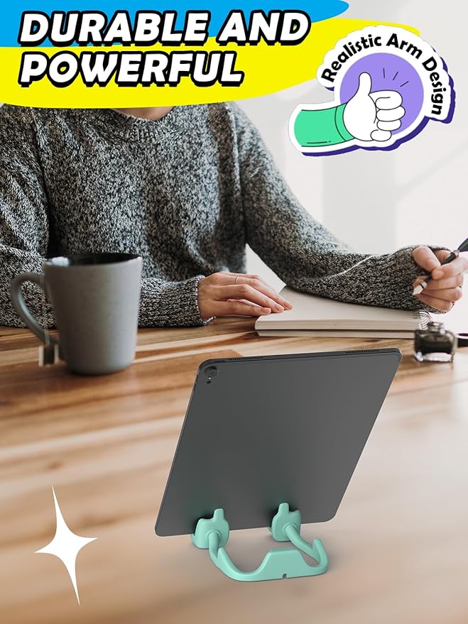Stocking Stuffers for Teens Boys Men Adults for Kids Tablet Stand Thumbs Up Lazy Cell Phone Stand Holder for Desk Funny Gift for Women Girls Husband Wief Ideas Birthday Gadgets