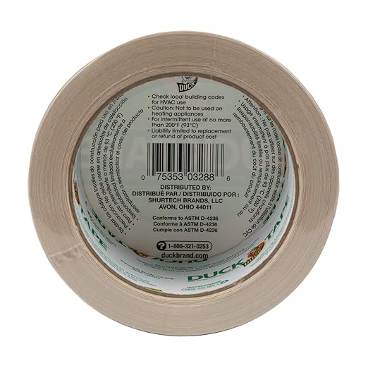 Duck Brand 283264 Color Duct Tape, Single Roll, Beige, 60 Foot