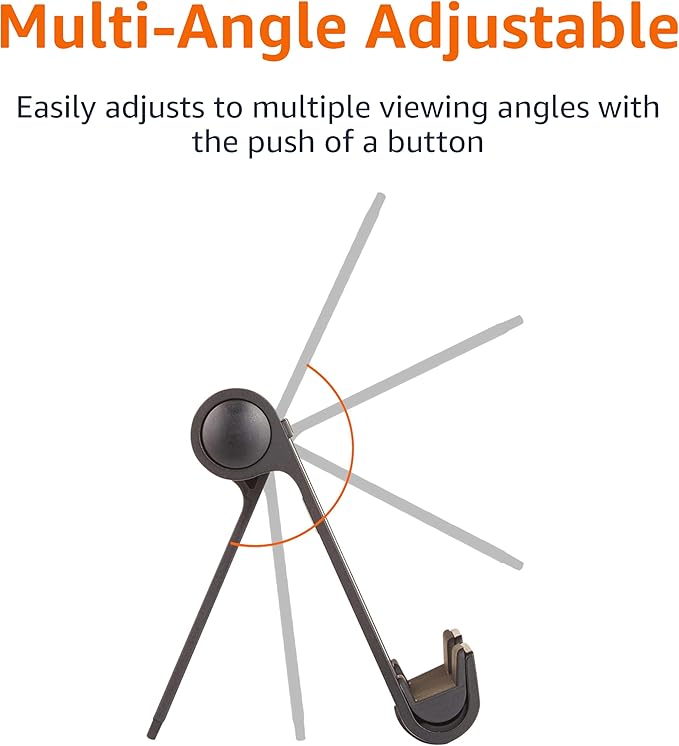 Amazon Basics Multi-Angle Portable Stand for iPad Tablet, E-reader and Phone - Black