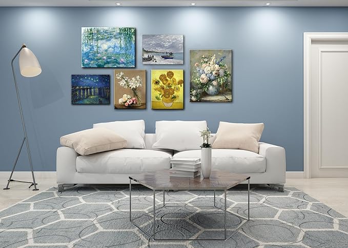 msspart Sunflowers by Vincent Van Gogh Canvas Wall Art Flower Vase Painting Giclee Print Floral Picture for Home Decor 12"x16"