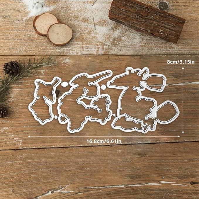 Spring Flower Bear Stamps and Cutting Dies for Card Making DIY Transparent Silicone Clear Stamp and Metal Die Cuts Sets for Scrapbooking Paper Greeting Cards Decor Seals Craft Supplies