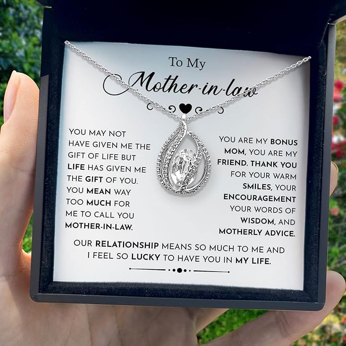 TRYNDI To My Best Mom Necklace for Women - Mom Christmas Gifts from Son, Mothers Day Necklace, Gifts for Birthday, Valentine's Day Jewelry for Mother