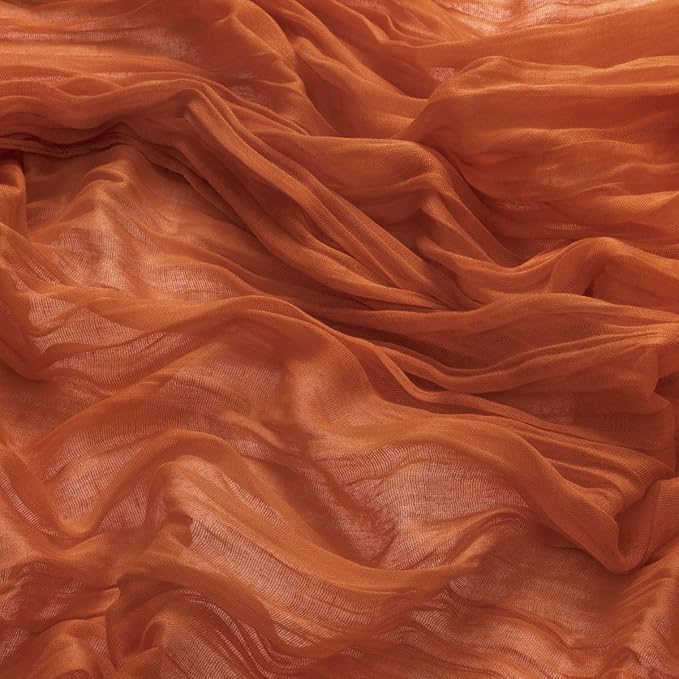 50 Pack Terracotta Cheesecloth Napkins Burnt Orange Spring Cloth Napkins Set of 50 Dinner Napkins Bulk 21x21 Inches for Wedding Bridal Shower Baby Shower Valentine's Day