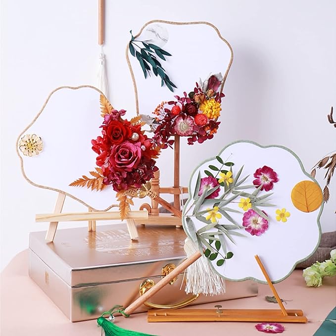 DALARAN 3 Pack Dried Pressed Flowers for Soap Candle Making and Resin Multiple Natural Colorful Decorative Dried Flowers for DIY Craft