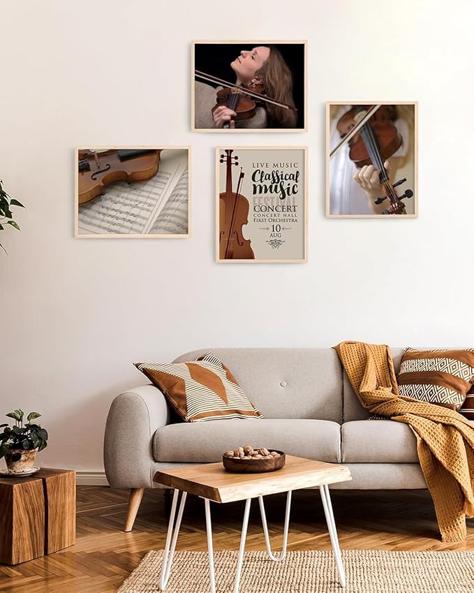 KINLINK 11x14 Frame Natural Oak Wood Frame with Acrylic Plexiglass, 1 Pack