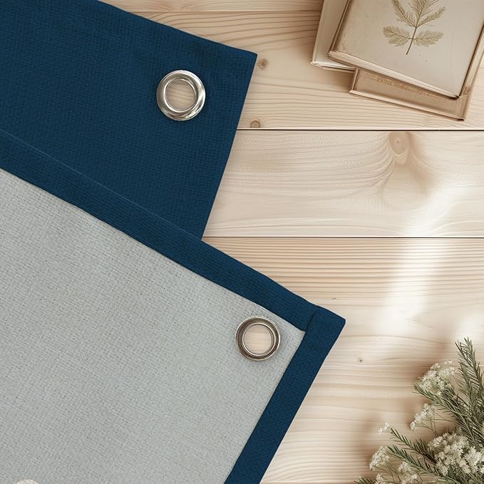 Surf Decor, Coastal Beach Room Decor Aesthetic, Linen Banner Wall Hanging Canvas Banner Flag Decor for Coastal Surfer Room Bedroom Beach - Navy Blue