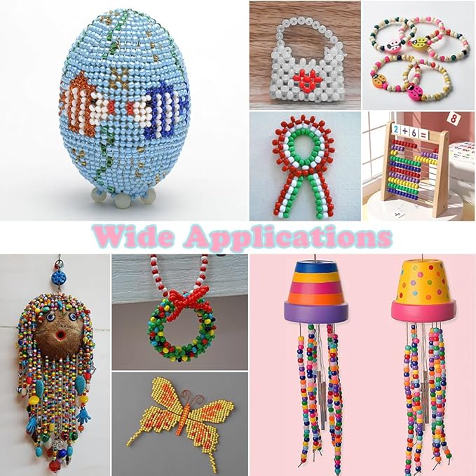 1100pcs Pony Beads,Friendship Bracelet Beads Kit,Bead for Jewelry Making Bracelets Making,Pink Cute Hair Bead for Crafts,Bulk,Jewelry Necklace Keychain Charms Making Supplies