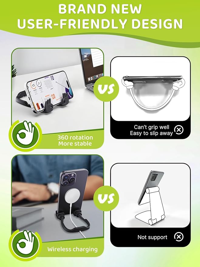 Stocking Stuffers for Teens Boys Mens Gifts: Cell Phone Stand Upgrade Adjustable OK Sign Phone Holder for Desk Kids Adults Teenage Girls Women Birthday Funny Cool Gadgets Ideas Gifts for Christmas