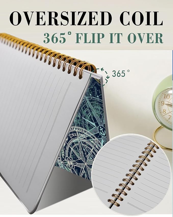 Spiral Journal Notebook,A5 Hardcover Lined Journals for Women 6 x 8.3 in,60 Sheets 120 Pages Thick Paper,Cute College Ruled Writing Notebook for Office Work School(Machinery)