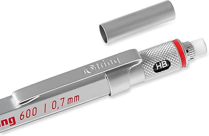 Rotring 600 Mechanical Pencil 0.7 mm Silver