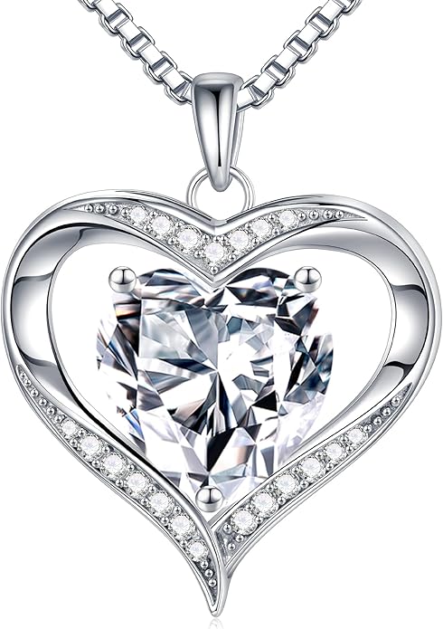 MOOSEA Christmas Gifts for Women Wife, 1-3ct D Color VVS1 925 Sterling Silver Anniversary Birthday Gifts for Women Wife Girlfriend Jewelry Moissanite Necklace
