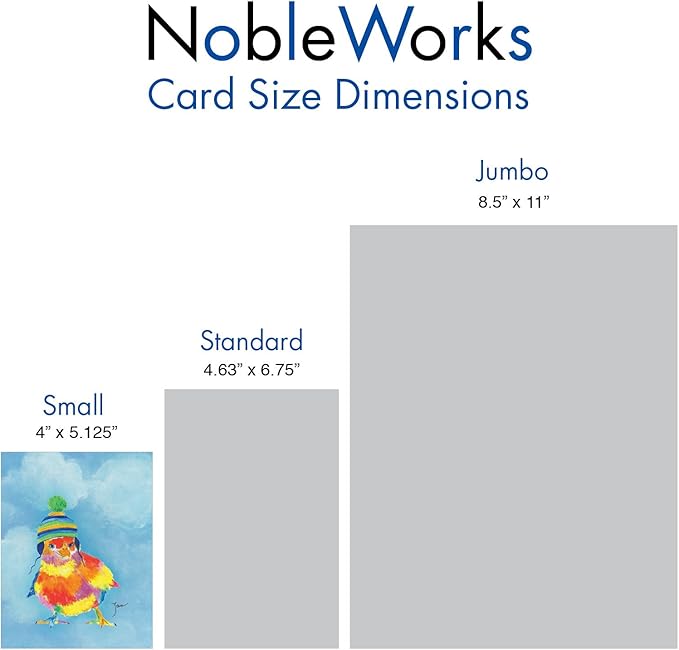 The Best Card Company Assorted Blank Greeting Card Box Set - Incl. 20 Cards + Envelopes - 10 Unique Designs - Perfect for Thank Yous, Invitations, More - Funny Farm AM6563OCB-B2x10