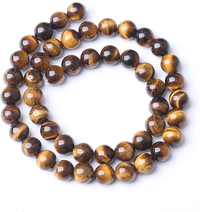 12mm 32pcs AAA Yellow Tiger Eye Gemstone Beads Natural Round Loose Crystal Energy Stone Healing Power for Jewelry Making 1 Strand 15"(12mm, Yellow Tiger Eye Stone)