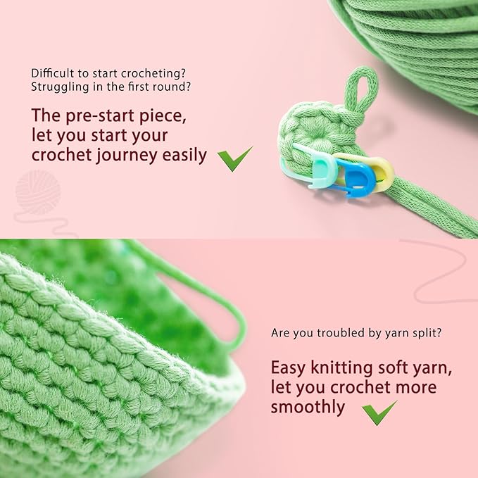 CrochetBox Crochet Kit for Beginner, Fox Easy Learn How to Crochet Stuffed Animals Gift for Adults and Teen(), Knitting Set with Yarn Hook Stitch-by-Stitch Video Tutorial(30%+ Yarn)