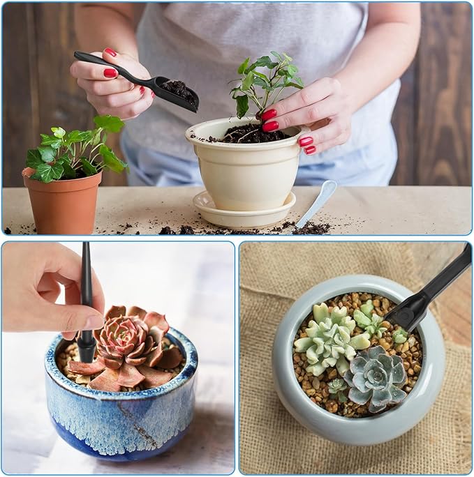 12 Pcs Succulent Tools Mini Transplanting Garden Tool Set Succulent Care kit Plant Accessories for Indoor Gardening Flower Potting Cactus Houseplant Bonsai Care
