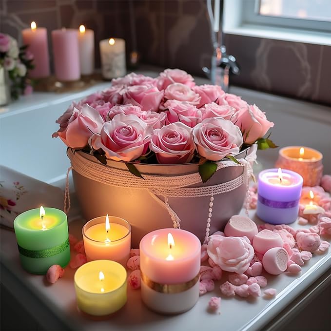Candle Dye - 32 Colors Candle Wax Dyes, Highly Concentrated Candle Color Dye, Oil-Based Liquid Candle Dye for Soy Wax, Candle Making - 5ml Each