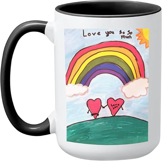 Let's Make Memories Personalized Photo Mug - Custom Coffee Mug - Your Photo - For Any Occasion - Birthday - For Him - For Her - For Friend - Couples -15oz- Black Handle