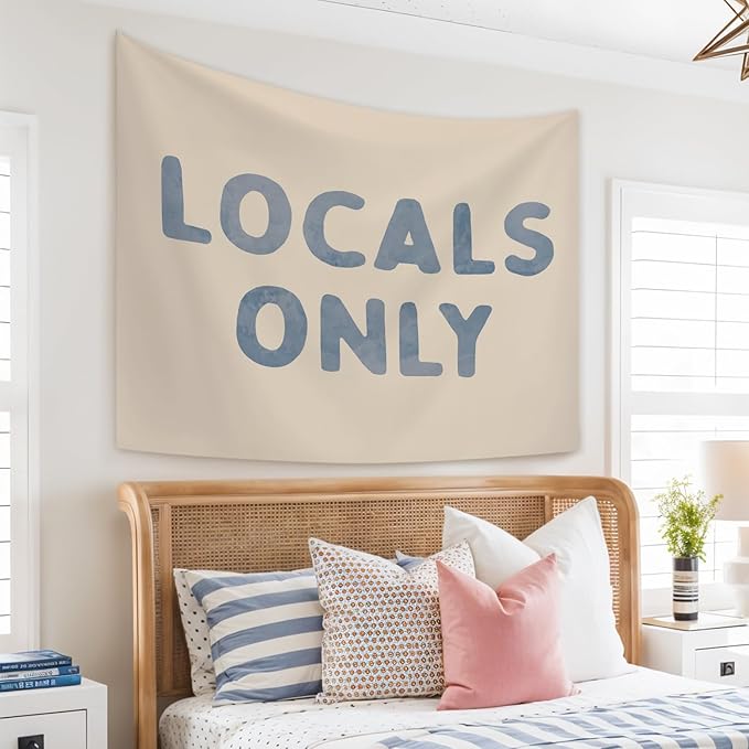 STHTTSW Blue Coastal Tapestry, Beach Tapestries Wall Blanket, Coastal Room Decor Beach Beachy Wall Hanging Decor for Dorm Bedroom 50x60 Inch