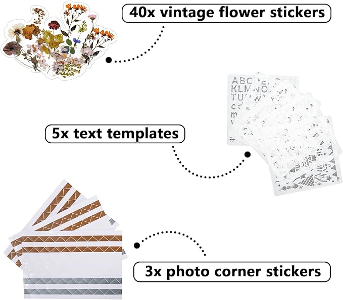 Vienrose Scrapbook 10x10 Inch Hardcover Kraft White Pages DIY Scrapbook Photo Album Linen Cover Scrap Book Photo Albums Scrapbooking Supplies Kit for Couple Family Wedding Travel
