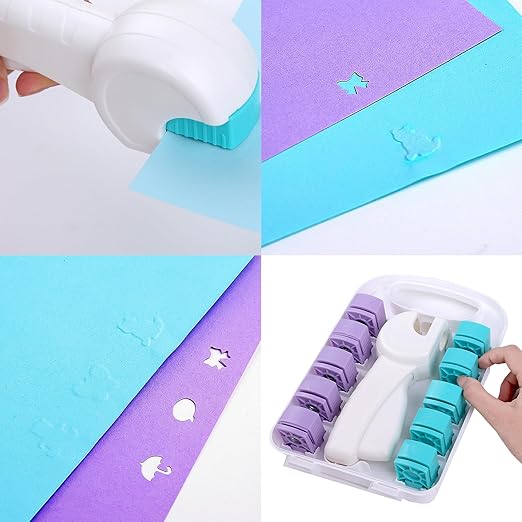 Decorative Lace Embosser Paper Hole Punches Crafting Tool for Students Professional Decorative Document Punches Tool