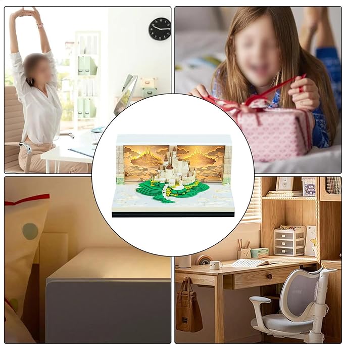 Time Piece Calendar 2026,3D Tree Tear-Away Memo Pad Creative Desk Calendars,3D Notepad Paper Carving Art Sticky Notes,3D Calendar 2026 Suitable for Room and Office Desktop Decoration