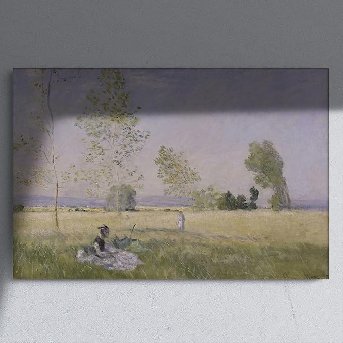 CFIOZYOS 40+ Monet Famous Print Posters Summer by Claude Monet Impressionism Canvas Poster Bedroom Decor Print Sports Landscape Office Room Decor Gift Unframe 20×30inch(50×75cm)