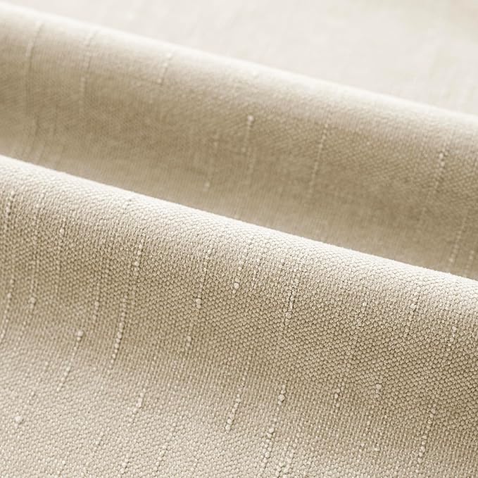 Foindtower Pack of 2 Soft Textured Chenille Throw Decorative Pillow Covers Square Accent Solid Cushion Cover Cozy Neutral Farmhouse Pillow Case for Couch Sofa Bedroom Living Room 24x24 Inch, Beige