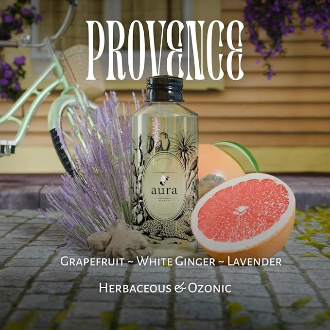 A U R A - Provence Fragrance Oil for Waterless Scent Diffuser - Inspired by L.Labo-Lavande 31 | (1.7 fl oz, 50 ml) Pure Essential Oil Blends for Aromatherapy Diffuser & Hotel Collection Oil Diffuser