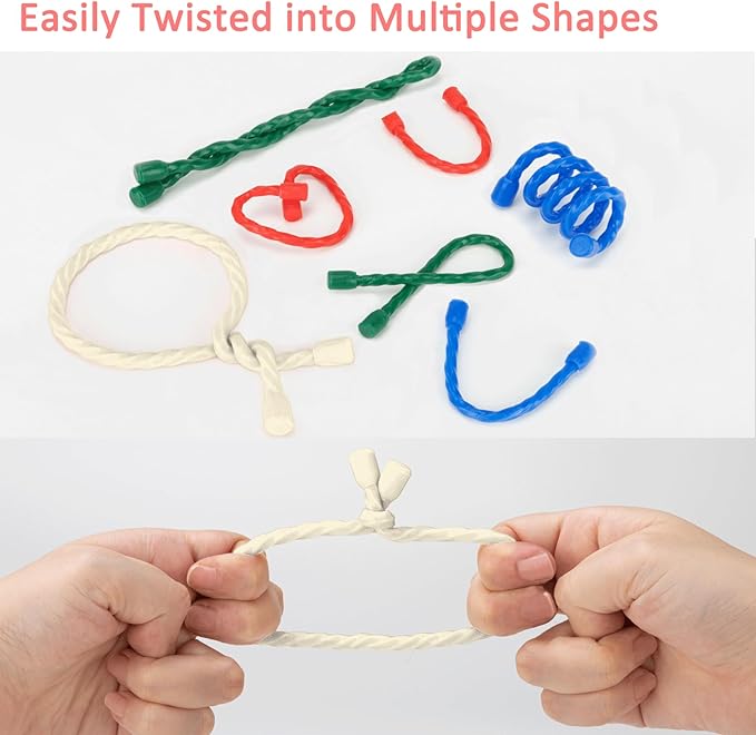 8PCS Silicone Cable Ties 4 Inch Reusable Twist Ties Steel-Core Cable Tie Straps Organizer All Purpose Bendable Cord Tie for Indoor Outdoor Bundling Holding Securing and Wrapping Cables (White)