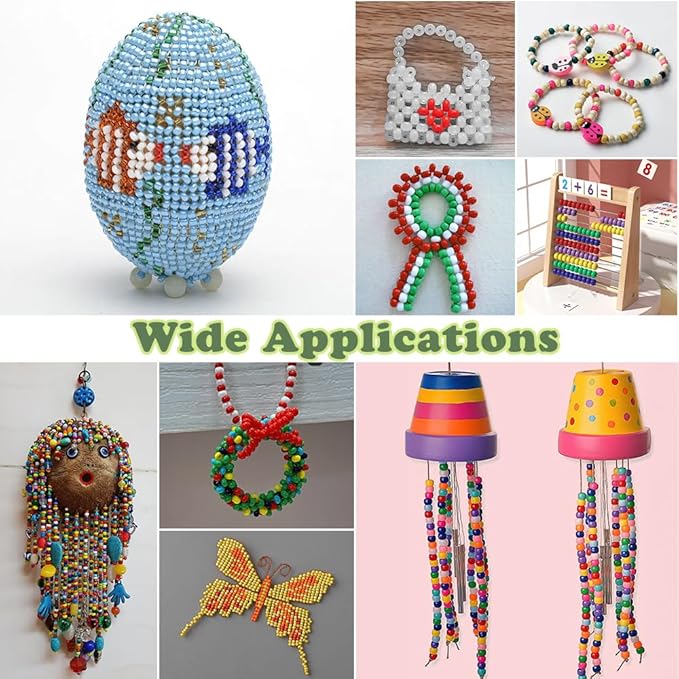 1100Pcs Pony Beads,Beads for Jewelry Making,Friendship Bracelet Bead,Craft Bead for Friendship Necklace Bracelets Making Hair