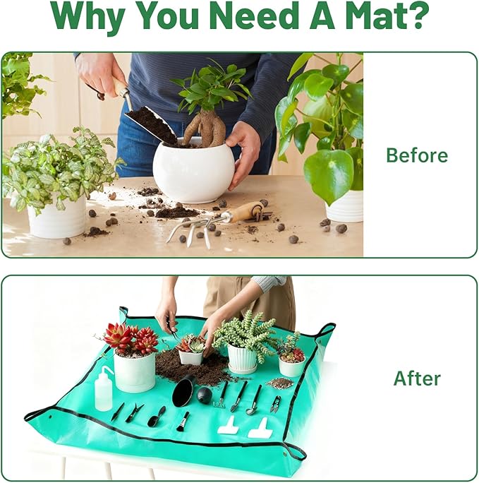 30Pcs Gardening Repotting Kit, Mini Gardening Tools Kit for Indoor Outdoor Transplanting, Fairy Plant Care, Potting Cactus Bonsai Plantin