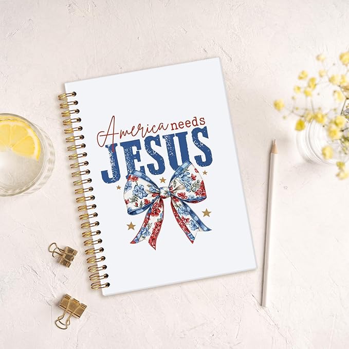 MOFUYU Christian Gifts for Women,Bible Notebooks for Note Taking,Bow Jesus Notebook for Note Taking Church Work,Hardcover Notebooks Christian Gift Office Supplies 5.5x8.3 Inch