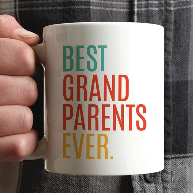 Andaz Press 11oz. Coffee Mug Birthday Gift, Best Grandparents Ever, 1-Pack
