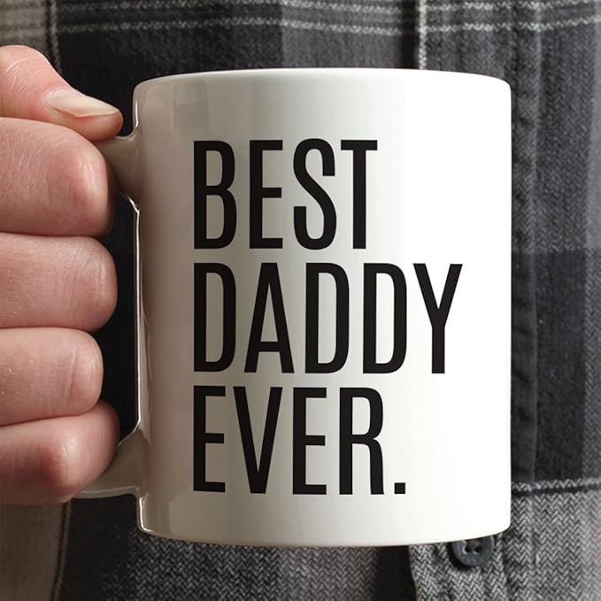 Andaz Press 11oz. Coffee Mug Birthday Gift, Best Daddy Ever, 1-Pack