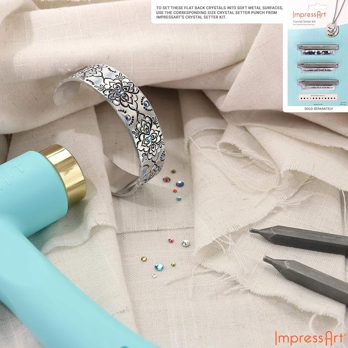 ImpressArt - Birthstone Colored Mixed Crystals Pack, Crystal Setter Refills | Includes 432 Crystals: 12 Colors in 3 Sizes (1.8mm, 2.5mm, and 4mm)