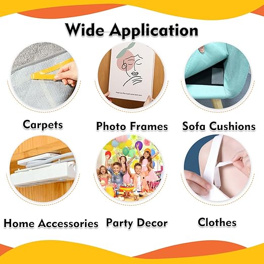 Double Sided Fabric Tape Heavy Duty Mounting Tape 1.58" x 33FT Resistente Clear Super Stick Tape with Fiberglass Mesh High Tack Strong Adhesive for Clothes Carpet Arts