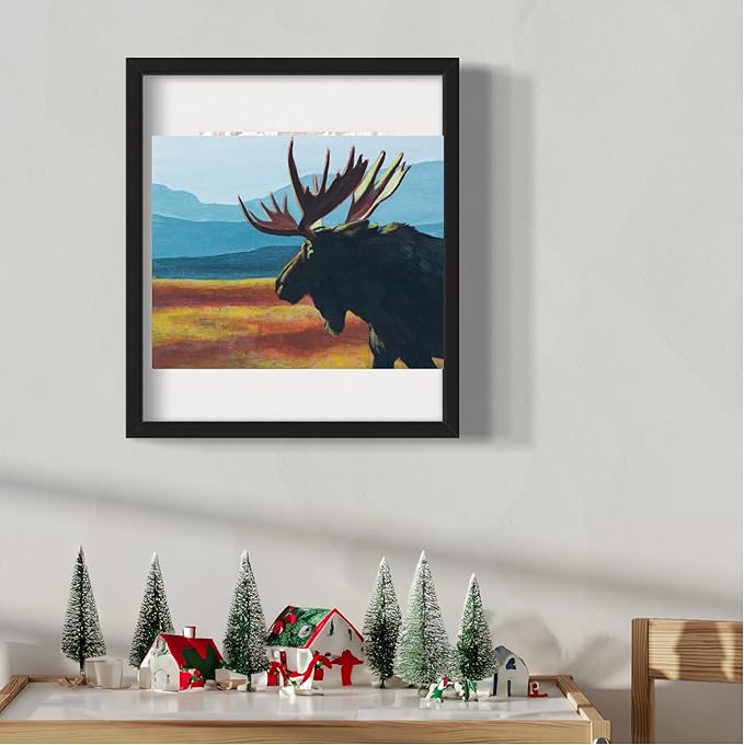 DIY Painting Class Kit for Adults with Video Tutorials: Learn to Paint Moose – How to Paint with Acrylics – Painting & Art Supplies – 9 Piece Acrylic Paint Set