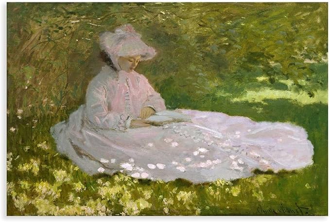 40+ Monet Famous Print Posters Springtime by Claude Monet Impressionism Poster Print for Room Aesthetics Canvas Wall Art Print Unframe 20×30inch(50×75cm)