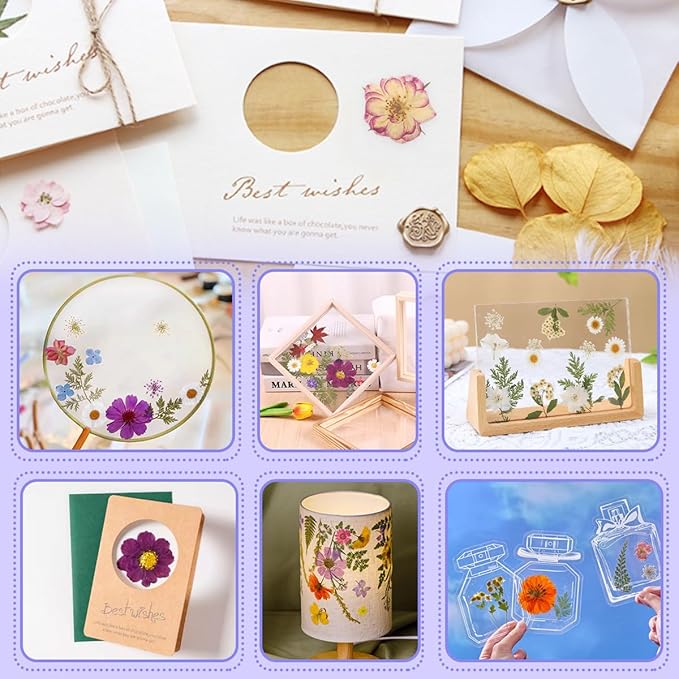 Real Dried Pressed Leaves for Candle Resin Jewelry Soap Nail Pendant Phone Case Crafts Making Floral Decors Scrapbooking DIY (56 Pcs Natural Leaf Flowers)
