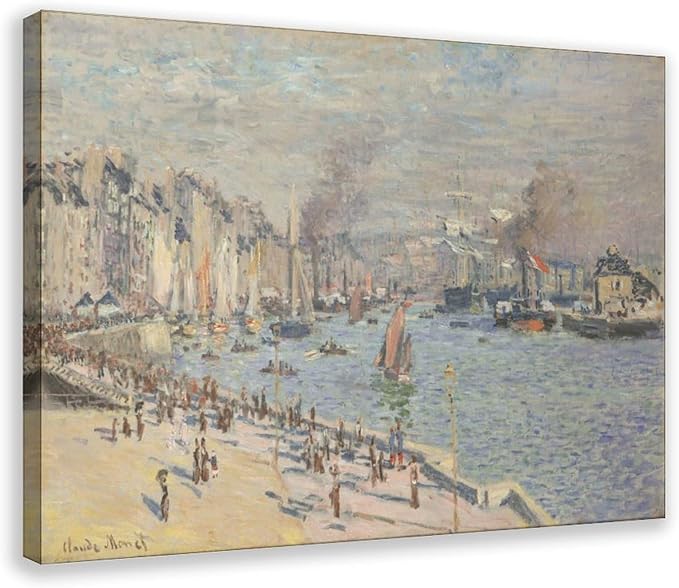 CFIOZYOS 40+ Monet Famous Print Posters Port of Le Havre by Claude Monet Impressionism Art Wall Decoration Poster Family Bar Restaurant Garage Cafe Art Print Gift Frame 24×36inch(60×90cm)