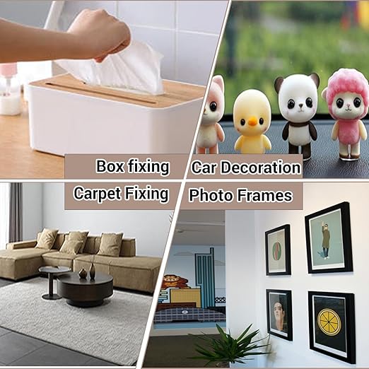 Acrylic Double Sided Tape Heavy Duty Mounting Tape 0.4"/0.79“ x 33 FT Resistente Clear Super Stick Tape with Acrylic High Tack Strong Adhesive for Outdoor Indoor