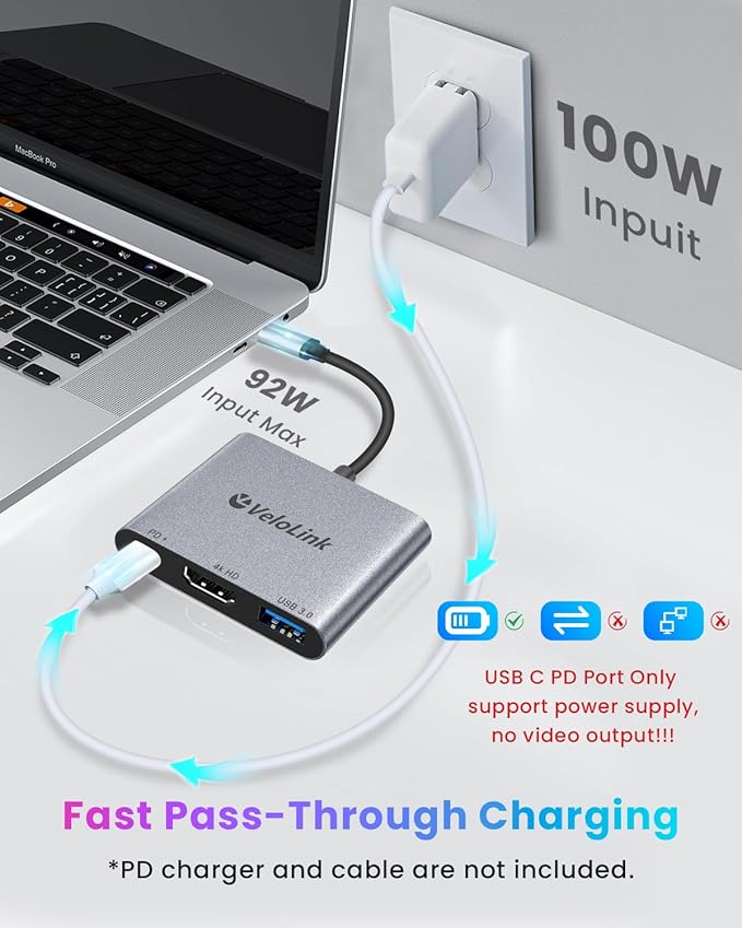 USB c to hdmi/usbc hdmi/USB-c to HD Adapter,USB c HD with PD Charger 4K30 Hz HDMI to C Adapter, USB C Hub Multiport AV Converter Compatible with MacBook,Laptops, (USBC Hdmi 4K30)