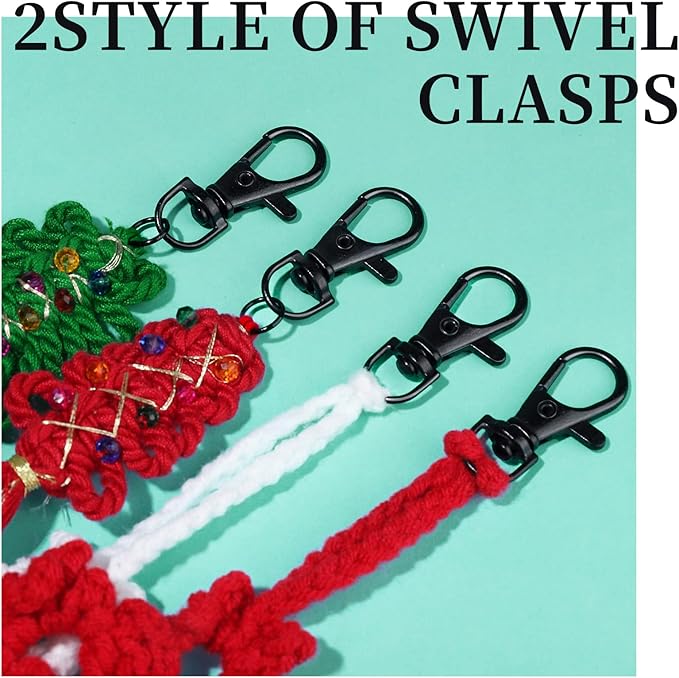 Teenitor 524PCS Keychain Making Kit, Keychain Craft Supplies Key Chain Clips, Lanyard Snap Hooks， Key Rings and Jump Rings for Keychain Making Supplies Jewelry Lanyard Making, Keychain Kit Black