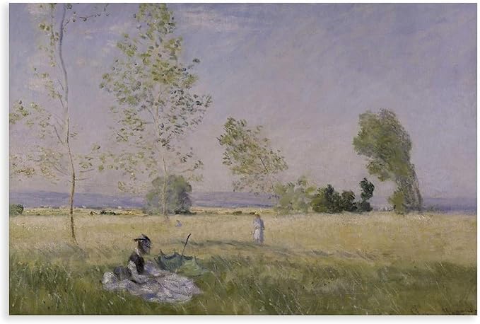 40+ Monet Famous Print Posters Summer by Claude Monet Impressionism Canvas Posters Print Wall Art Bedroom Office Room Decor Gift Unframe 16×24inch(40×60cm)