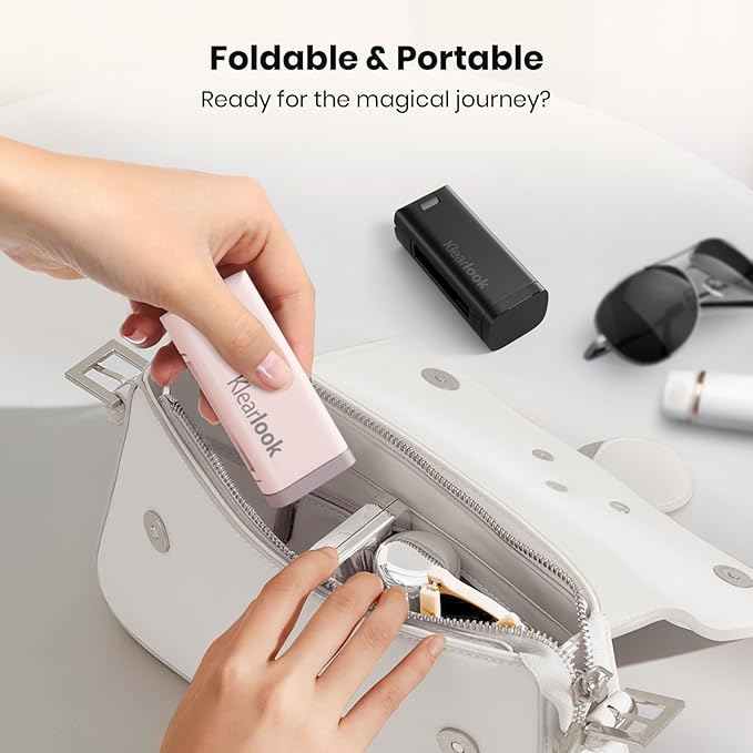 2 PCs Airplane Phone Holder for Christmas Stocking Stuffers, Klearlook 360° Rotation Travel Essentials Phone Mount for Desk, Handsfree Flexible Travel Accessories for Flying, Valentines Day Gift
