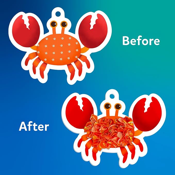 Skillmatics Poke-in Art - Underwater Animals, Mess-Free Arts & DIY Wood Crafts for Kids, Creative Kit, Gifts for Girls & Boys Ages 4, 5, 6, 7, 8, 9
