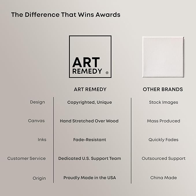 Art Remedy Serene Escape Framed Impressionism 1 Piece Canvas Wall Art/Monet And Van Gogh Inspired Art, 21" x 25", Black Frame