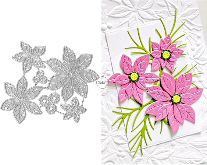 DzIxY Patchwork Stamens Flowers Metal Cutting Dies for Card Making Kit Embossing Paper Die Cuts Set Scrapbook Stencils Supplies Machine Templates
