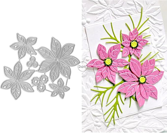 DzIxY Patchwork Stamens Flowers Metal Cutting Dies for Card Making Kit Embossing Paper Die Cuts Set Scrapbook Stencils Supplies Machine Templates