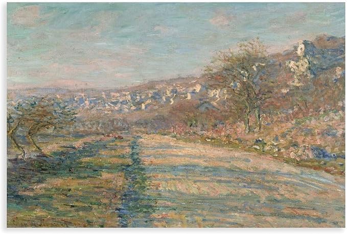 40+ Monet Famous Print Posters Road of La Roche-Guyon by Claude Monet Impressionism Poster Print for Room Aesthetics Canvas Wall Art Print Unframe 12×18inch(30×45cm)